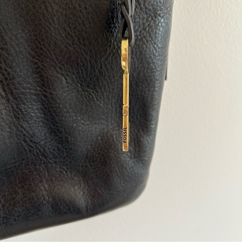 FOSSIL Leather Devon Crossbody Bag Black - Picture 4 of 10